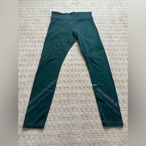 Tory Sport Compression Chevron Leggings - Conifer Green